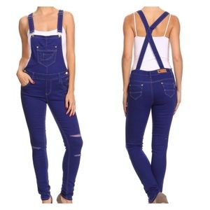 True blue overalls